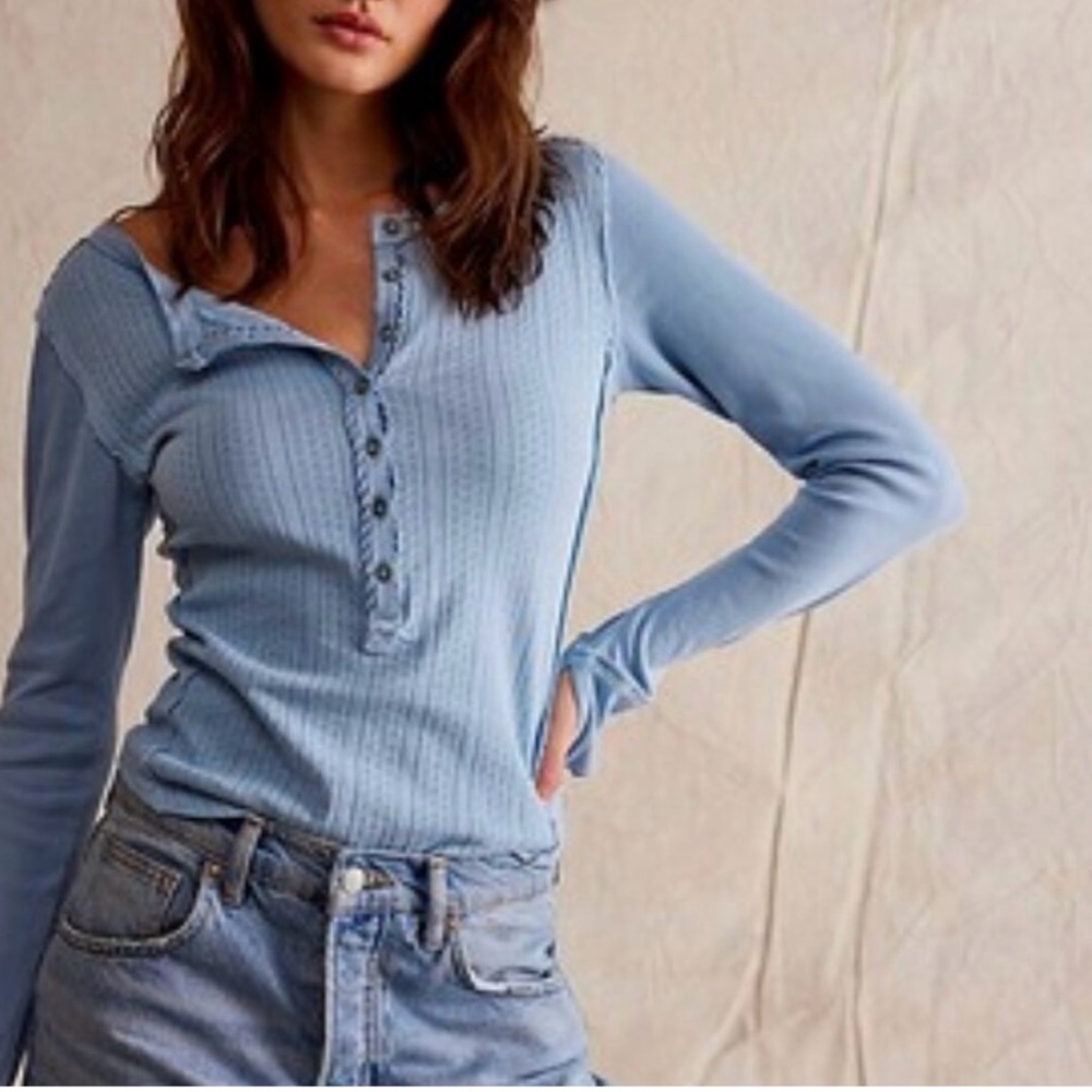 Free People Rosi Henley Blue